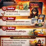 ประชาสัมพันธ์การสร้างความรู้ความเข้าใจเพื่อป้องกันการหลอกลวงทางออนไลน์ (Scammer)